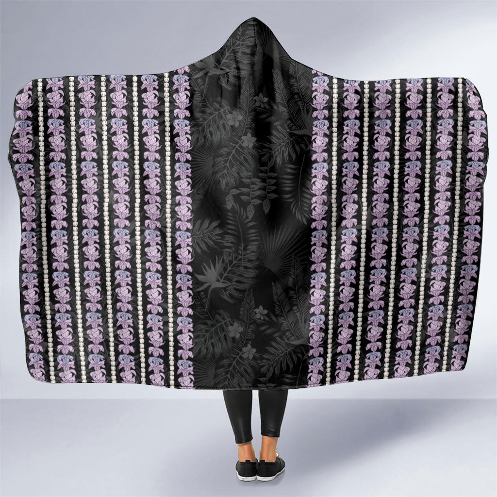 Hawaii Queen Liliuokalani Hooded Blanket Hawaiian Lei Pua Kalaunu
