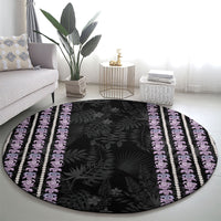 Hawaii Queen Liliuokalani Round Carpet Hawaiian Lei Pua Kalaunu LT05 - Polynesian Pride