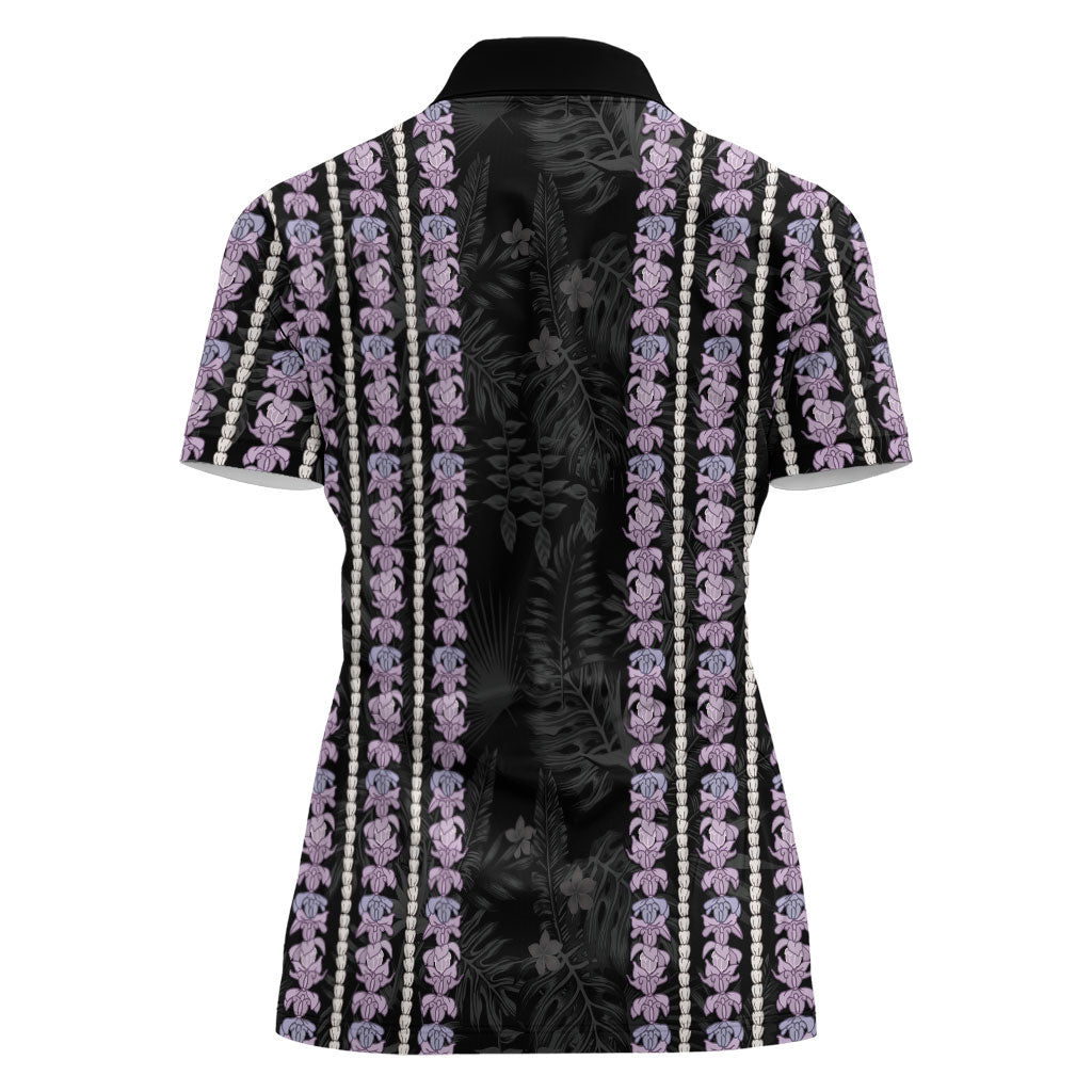 Hawaii Queen Liliuokalani Women Polo Shirt Hawaiian Lei Pua Kalaunu LT05 - Polynesian Pride