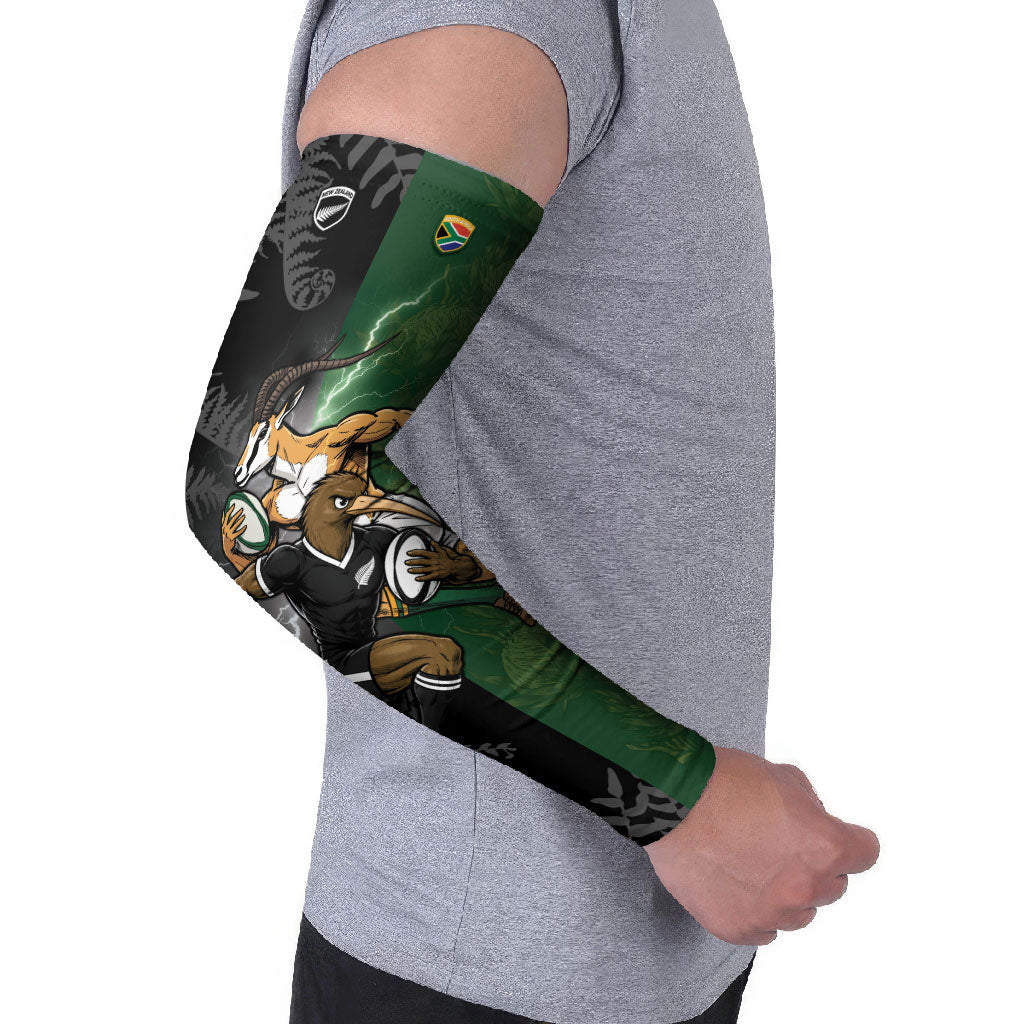 Custom South Africa And New Zealand Arm Sleeves Springboks And Kiwis Rugby Rivalry