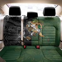 South Africa And New Zealand Back Car Seat Cover Springboks And Kiwis Rugby Rivalry