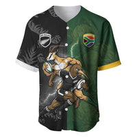 Custom South Africa And New Zealand Baseball Jersey Springboks And Kiwis Rugby Rivalry