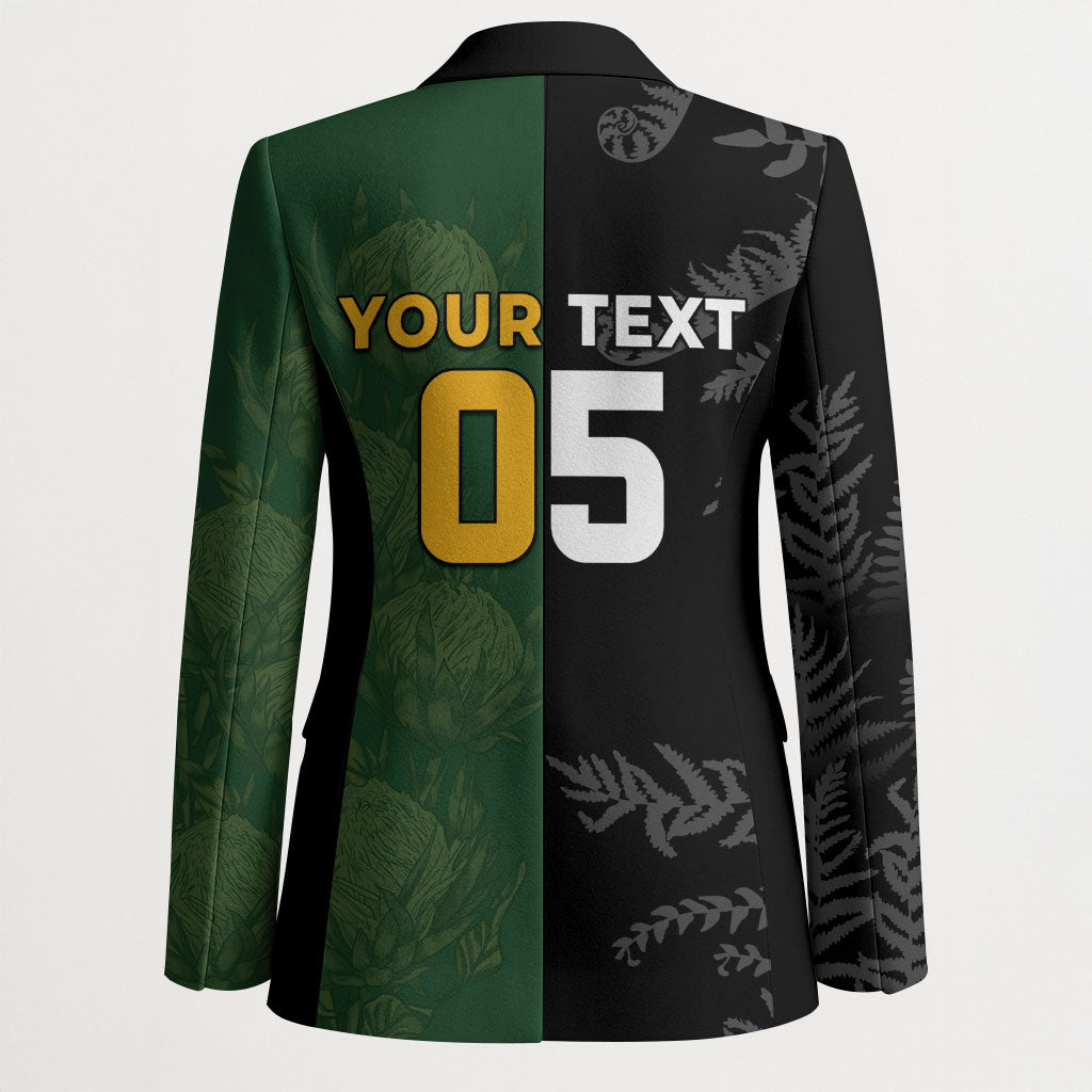 Custom South Africa And New Zealand Blazer Springboks And Kiwis Rugby Rivalry