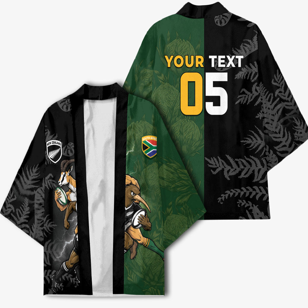 Custom South Africa And New Zealand Kimono Springboks And Kiwis Rugby Rivalry