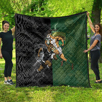South Africa And New Zealand Quilt Springboks And Kiwis Rugby Rivalry