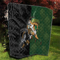 South Africa And New Zealand Quilt Springboks And Kiwis Rugby Rivalry