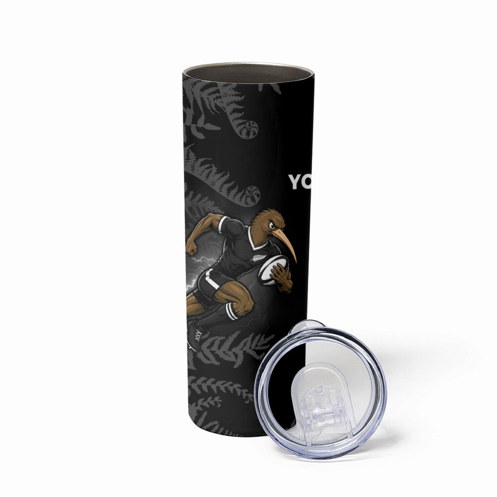 Custom South Africa And New Zealand Skinny Tumbler Springboks And Kiwis Rugby Rivalry