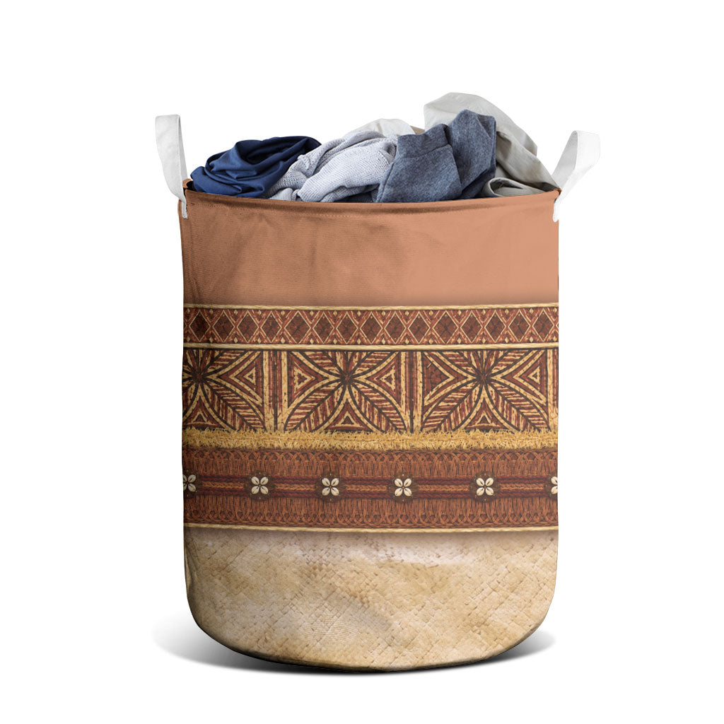 Polynesian Princess Inspired Cosplay Costume Laundry Basket Traditional Tapa Pattern