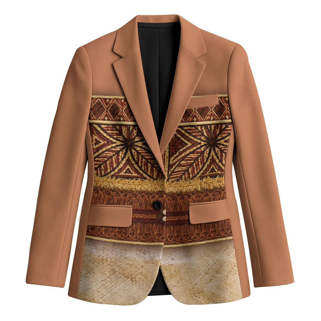 Polynesian Princess Inspired Cosplay Costume Blazer Traditional Tapa Pattern