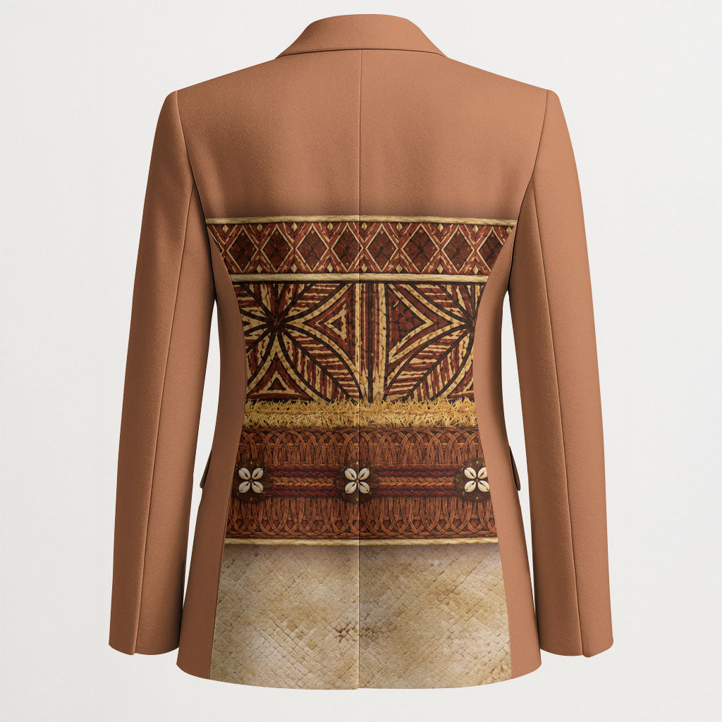 Polynesian Princess Inspired Cosplay Costume Blazer Traditional Tapa Pattern