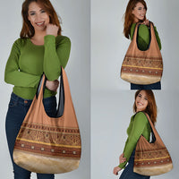 Polynesian Princess Inspired Cosplay Costume Grocery Bag Traditional Tapa Pattern