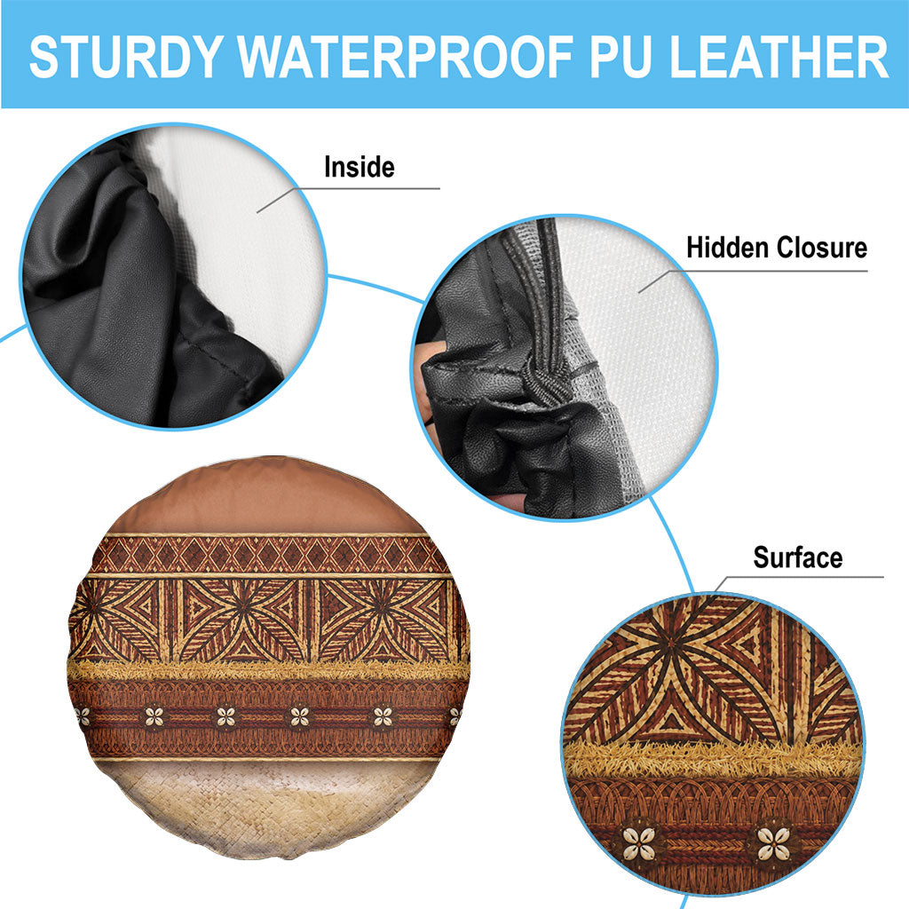 Polynesian Princess Inspired Cosplay Costume Spare Tire Cover Traditional Tapa Pattern