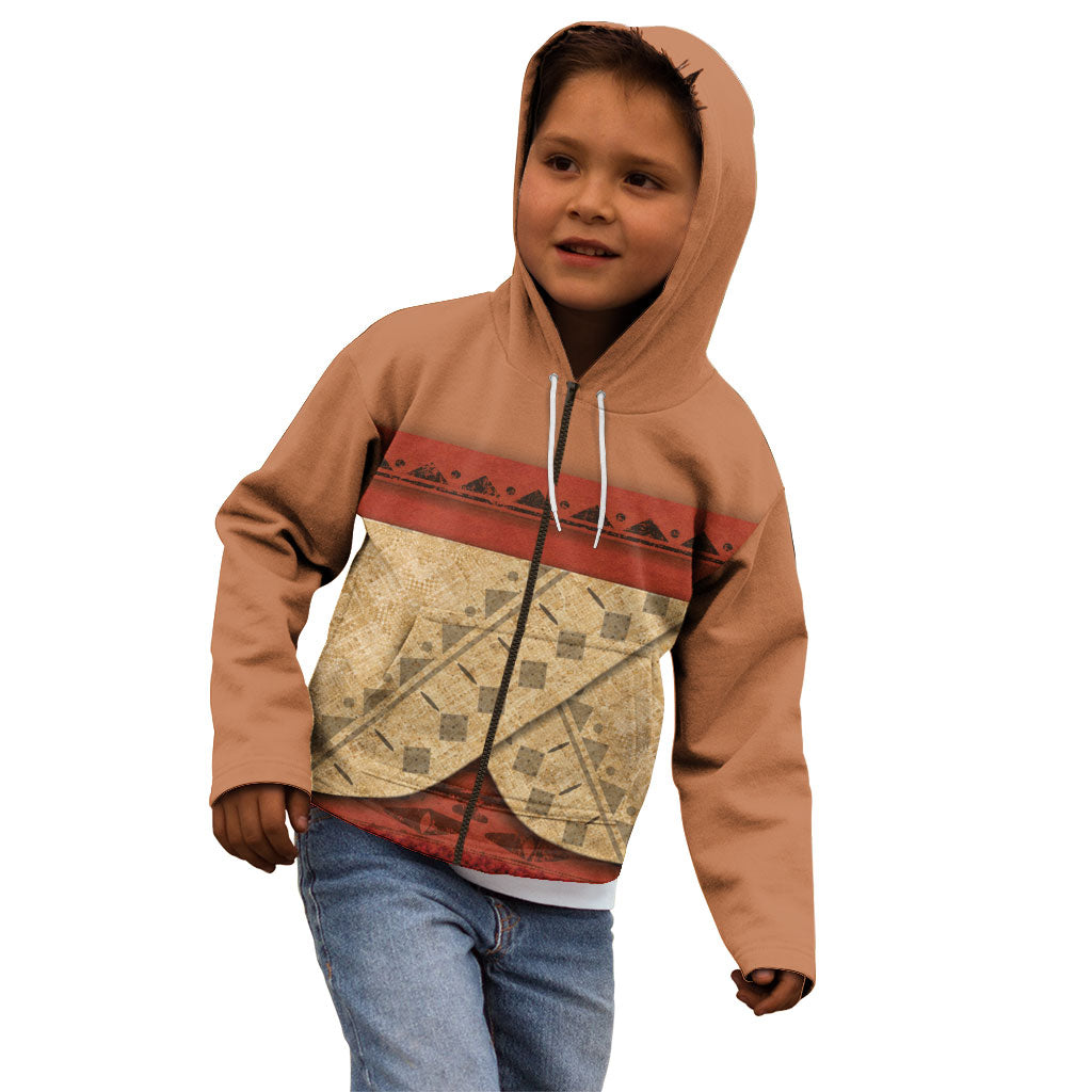 Island Elder Inspired Costume Kid Hoodie Polynesian Tribal Pattern