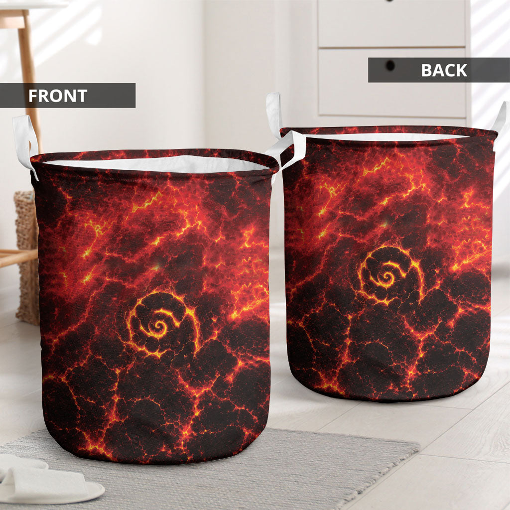 Lava Monster Costume Laundry Basket Fiery Lava Spiral