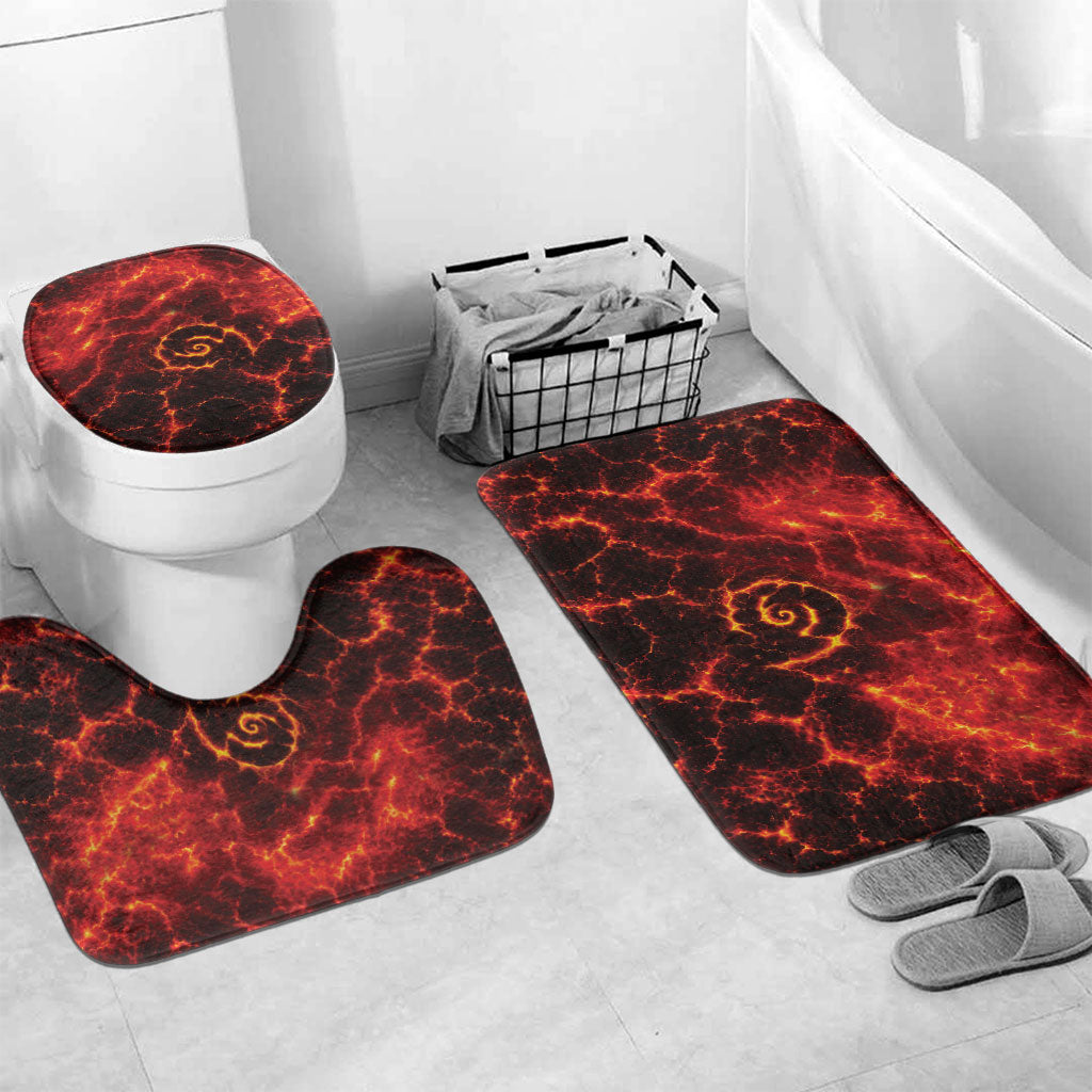 Lava Monster Costume Bathroom Set Fiery Lava Spiral