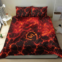 Lava Monster Costume Bedding Set Fiery Lava Spiral