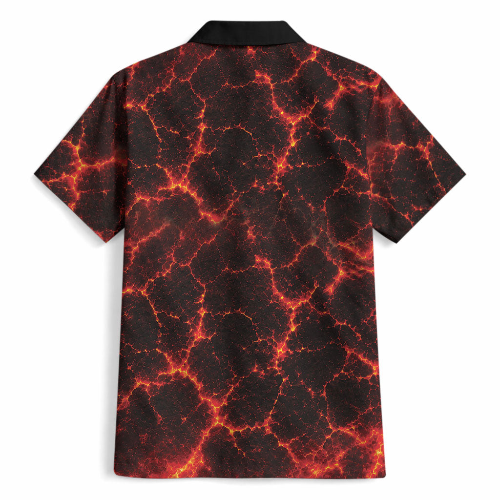 Lava Monster Costume Hawaiian Shirt Fiery Lava Spiral