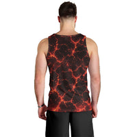 Lava Monster Costume Men Tank Top Fiery Lava Spiral