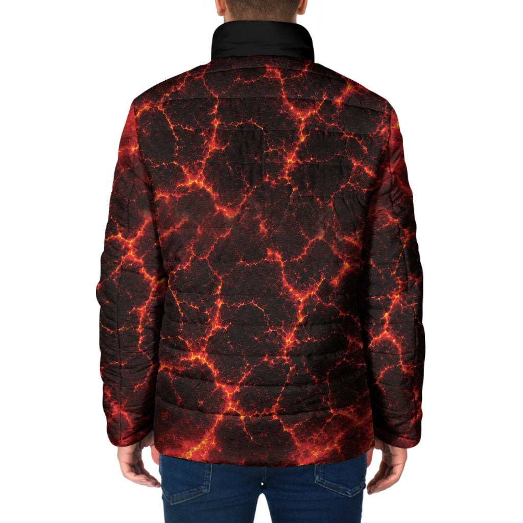 Lava Monster Costume Padded Jacket Fiery Lava Spiral