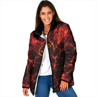 Lava Monster Costume Padded Jacket Fiery Lava Spiral