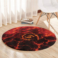 Lava Monster Costume Round Carpet Fiery Lava Spiral