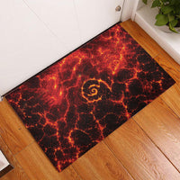 Lava Monster Costume Rubber Doormat Fiery Lava Spiral