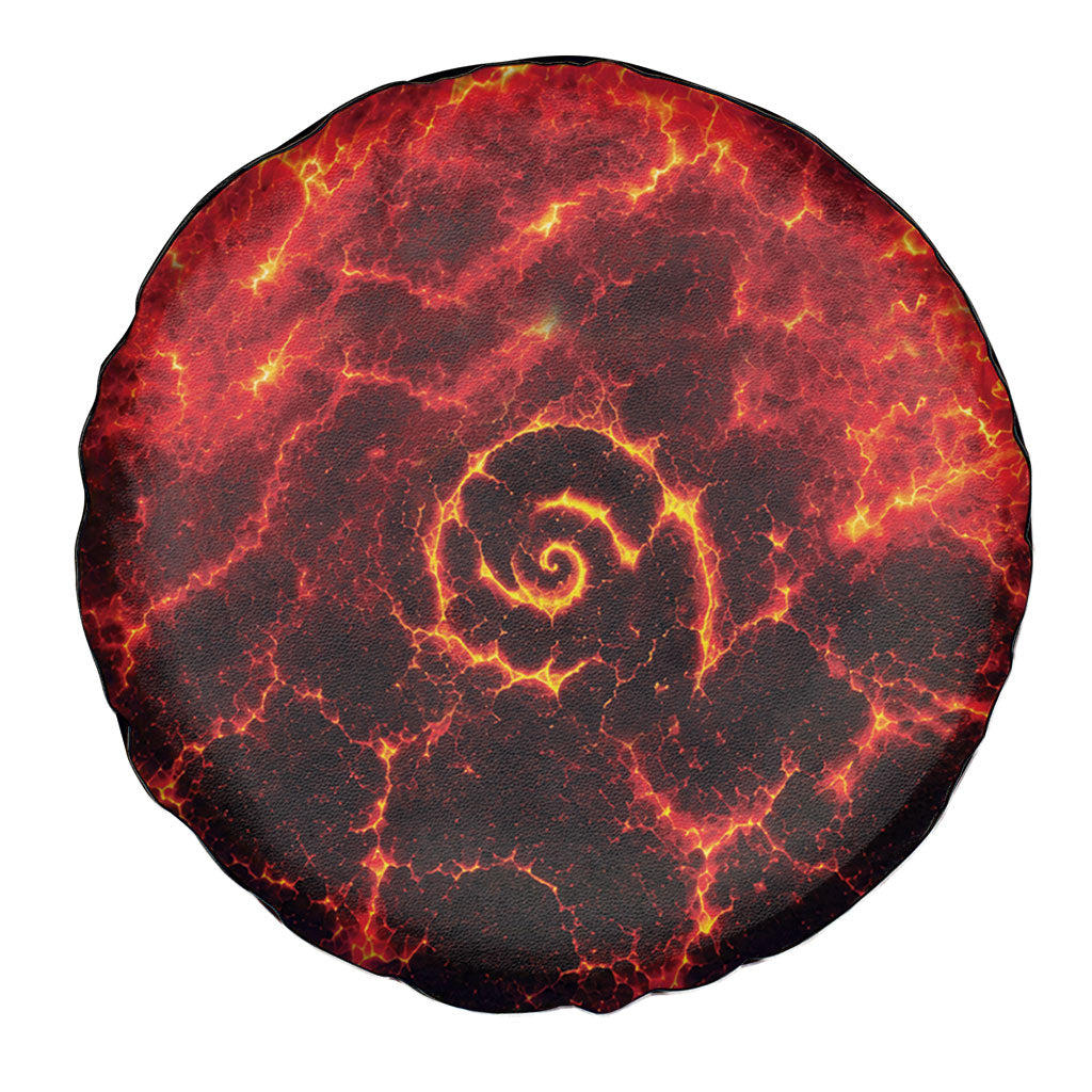 Lava Monster Costume Spare Tire Cover Fiery Lava Spiral