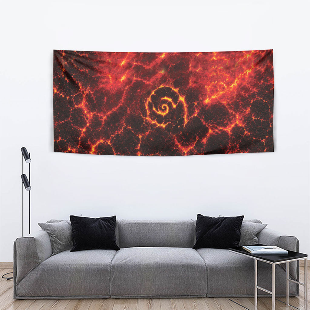 Lava Monster Costume Tapestry Fiery Lava Spiral
