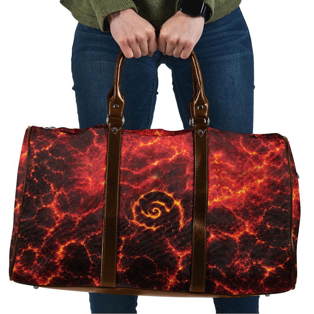 Lava Monster Costume Travel Bag Fiery Lava Spiral