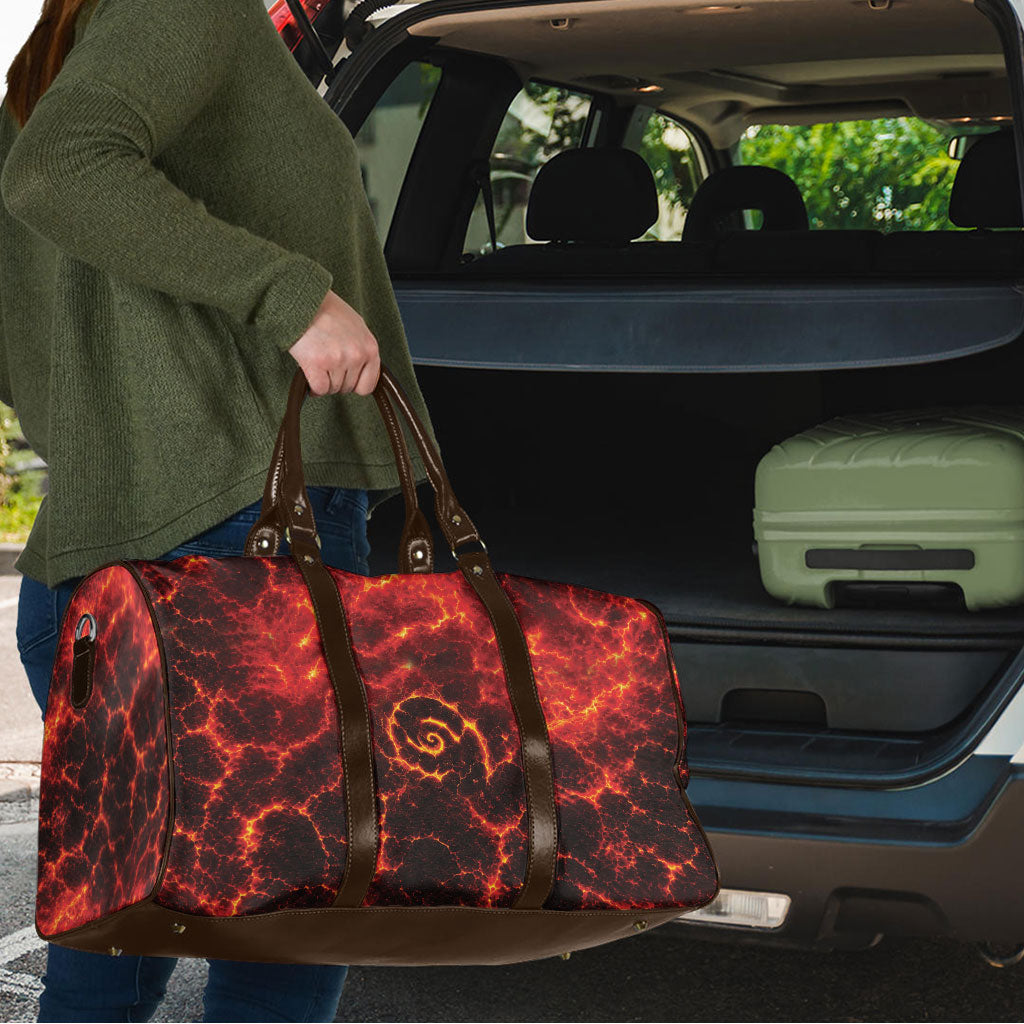 Lava Monster Costume Travel Bag Fiery Lava Spiral