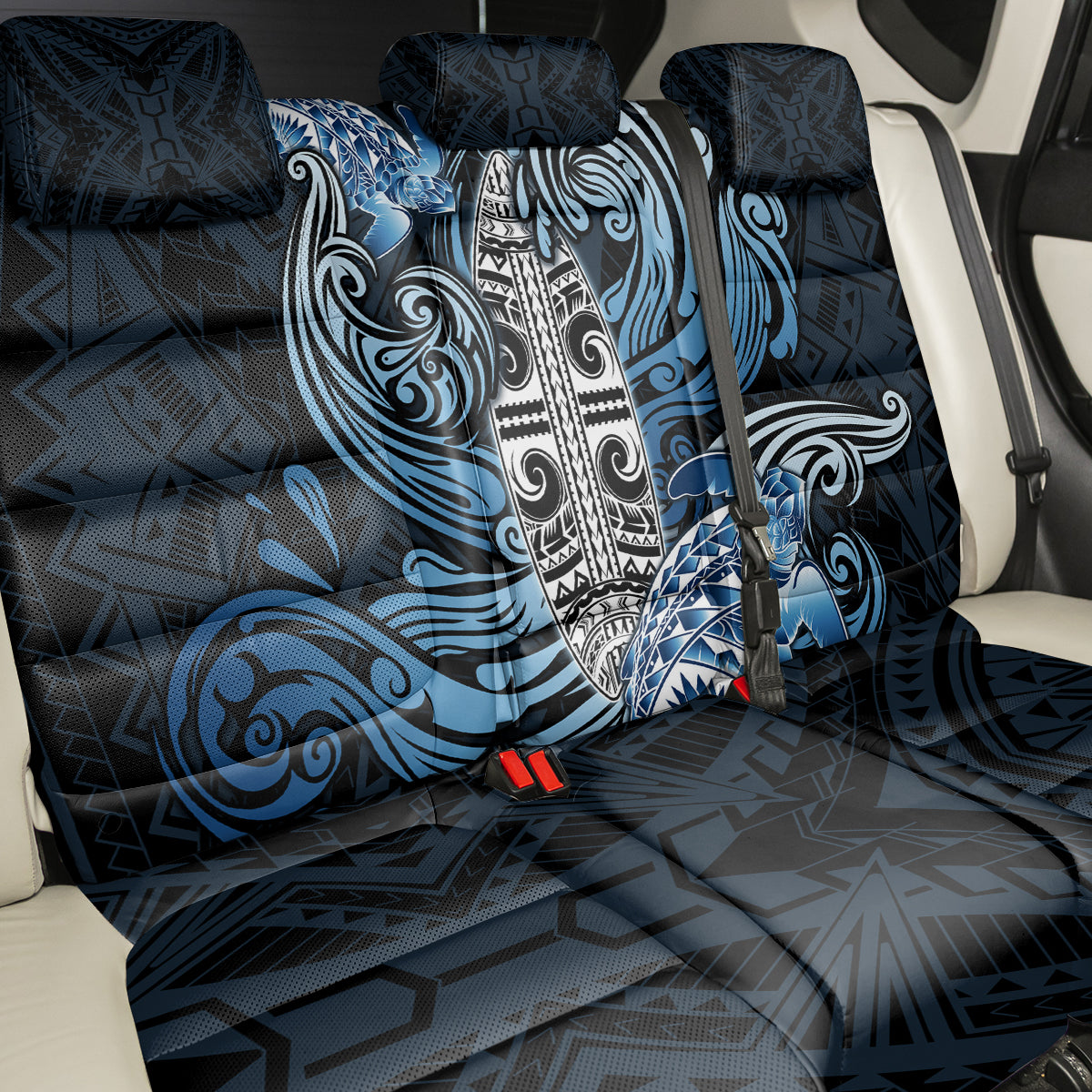 Polynesia Go Surfing Back Car Seat Cover The Pacific Wave Of Water