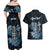 Personalised Polynesia Go Surfing Couples Matching Off Shoulder Maxi Dress and Hawaiian Shirt The Pacific Wave Of Water LT05 - Polynesian Pride