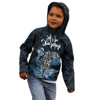 Personalised Polynesia Go Surfing Kid Hoodie The Pacific Wave Of Water LT05 - Polynesian Pride