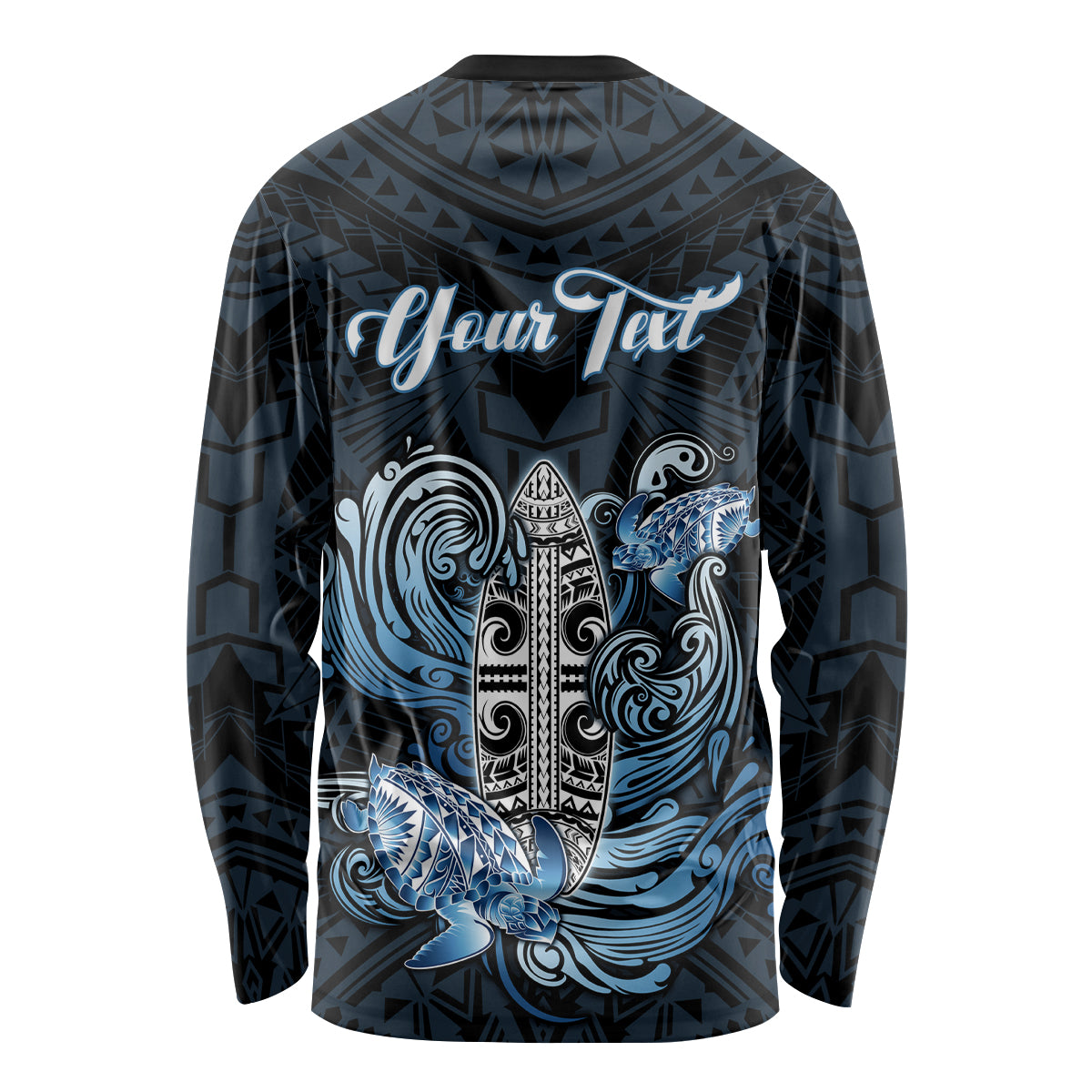 Personalised Polynesia Go Surfing Long Sleeve Shirt The Pacific Wave Of Water LT05 - Polynesian Pride