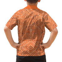 Personalised Lapita Culture Kid Hawaiian Shirt Iconic Double Face Pattern LT05 - Polynesian Pride
