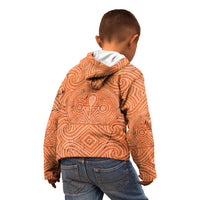 Personalised Lapita Culture Kid Hoodie Iconic Double Face Pattern LT05 - Polynesian Pride