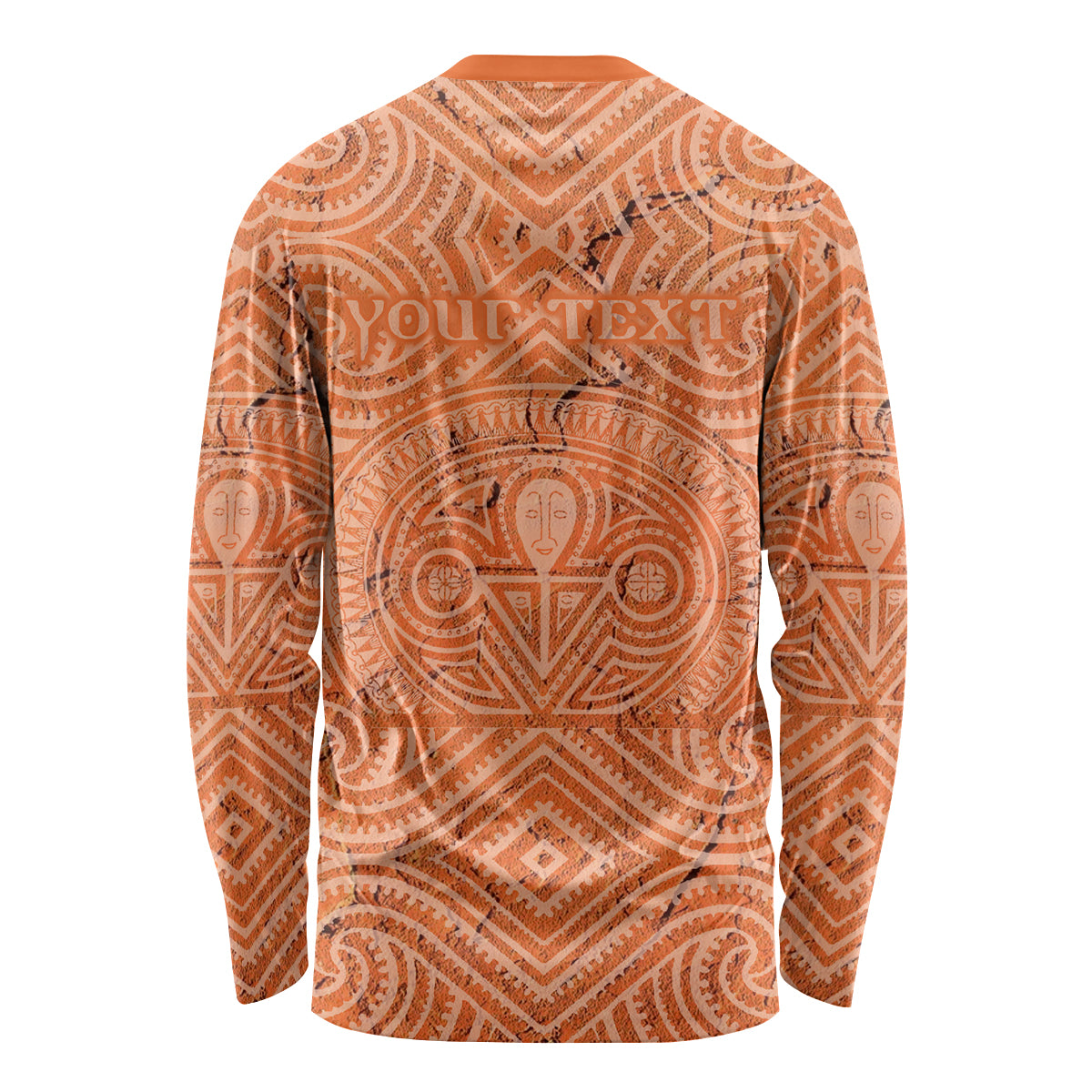 Personalised Lapita Culture Long Sleeve Shirt Iconic Double Face Pattern LT05 - Polynesian Pride