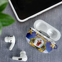 Samoa Christmas AirPods Case Snow Globe With Samoan Santa - Polynesian Pride