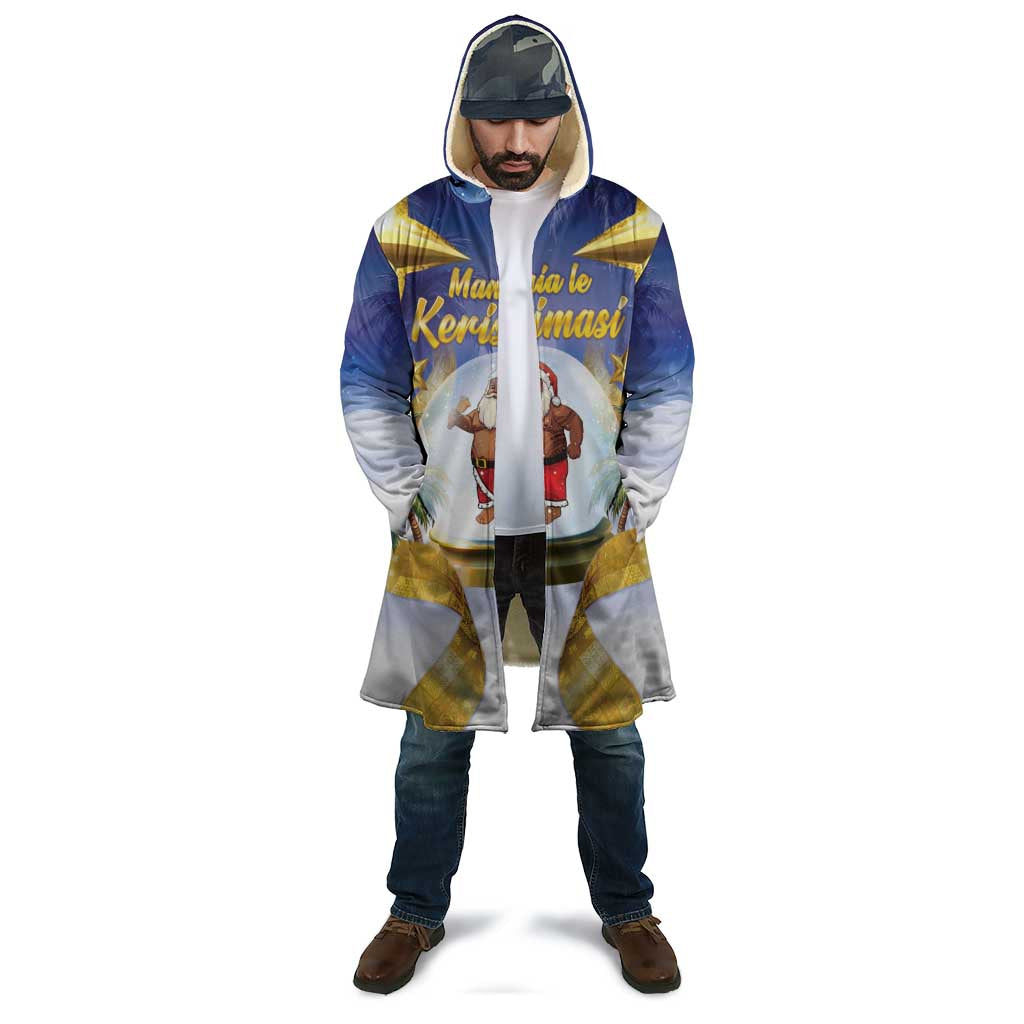 Samoa Christmas Cloak Snow Globe With Samoan Santa - Polynesian Pride