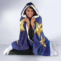 Samoa Christmas Hooded Blanket Snow Globe With Samoan Santa - Polynesian Pride