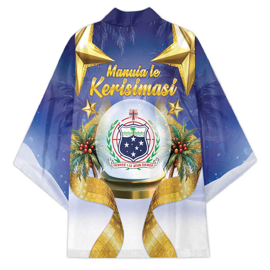 Samoa Christmas Kimono Snow Globe With Samoan Santa - Polynesian Pride
