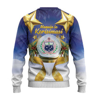 Samoa Christmas Ugly Christmas Sweater Snow Globe With Samoan Santa - Polynesian Pride
