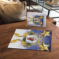 Samoa Christmas Puzzle Snow Globe With Samoan Santa - Polynesian Pride