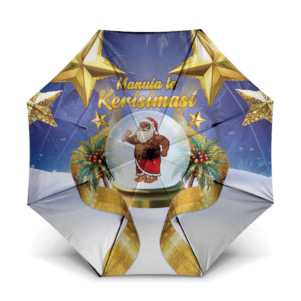 Samoa Christmas Umbrella Snow Globe With Samoan Santa - Polynesian Pride