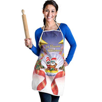 American Samoa Christmas Apron Seashell Santa Beach Vibes - Polynesian Pride