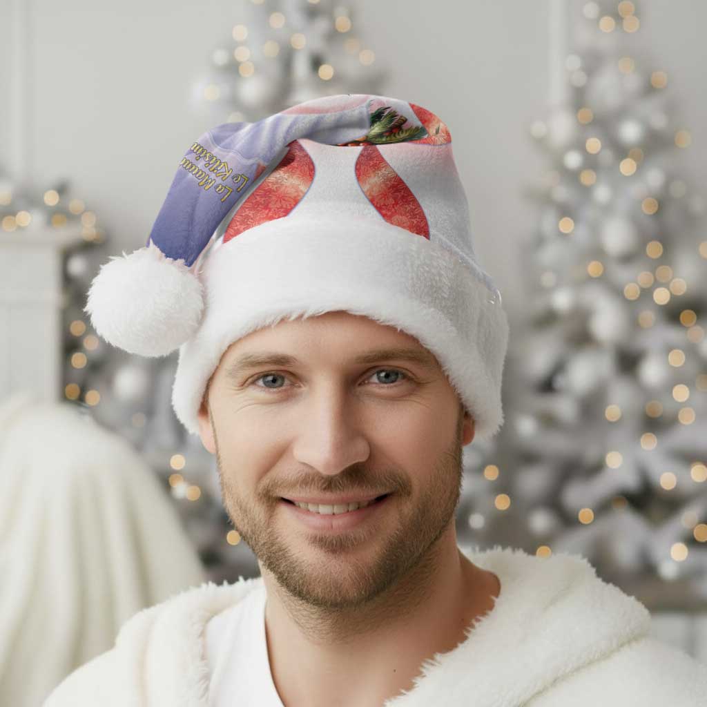 American Samoa Christmas Santa Hat Seashell Santa Beach Vibes - Polynesian Pride