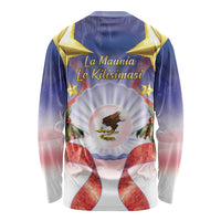 American Samoa Christmas Long Sleeve Shirt Seashell Santa Beach Vibes - Polynesian Pride