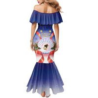 American Samoa Christmas Mermaid Dress Seashell Santa Beach Vibes - Polynesian Pride
