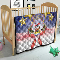 American Samoa Christmas Quilt Seashell Santa Beach Vibes - Polynesian Pride