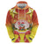 French Polynesia Christmas Hoodie Seashell Santa Beach Vibes - Polynesian Pride